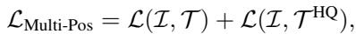 Equation 2: Multi-Positive Loss function