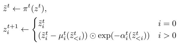 Equation 3: The forward transformation equations.