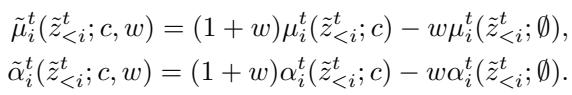 Equation 14: The equations for calculating guided parameters.