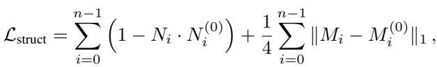 Structure loss equation.
