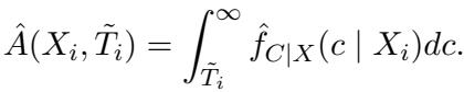 The normalization constant for the imputation integral.
