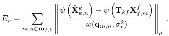 Equation for Ray Error minimization.