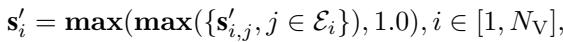 Equation 12 showing scale refinement.