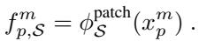 Equation for patch encoding.