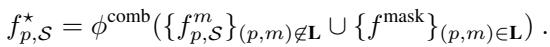 Equation for the modality combiner.