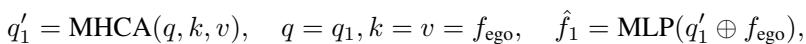 Equation 3: Multi-Head Cross-Attention for Alignment.