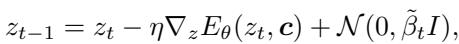 Equation 7: The update rule for Energy-Based Models using the gradient of the energy function.