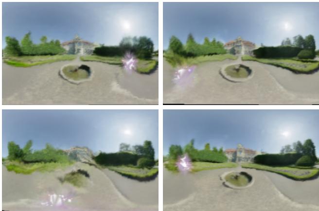 Visualization of extracted illumination showing warping inconsistencies.