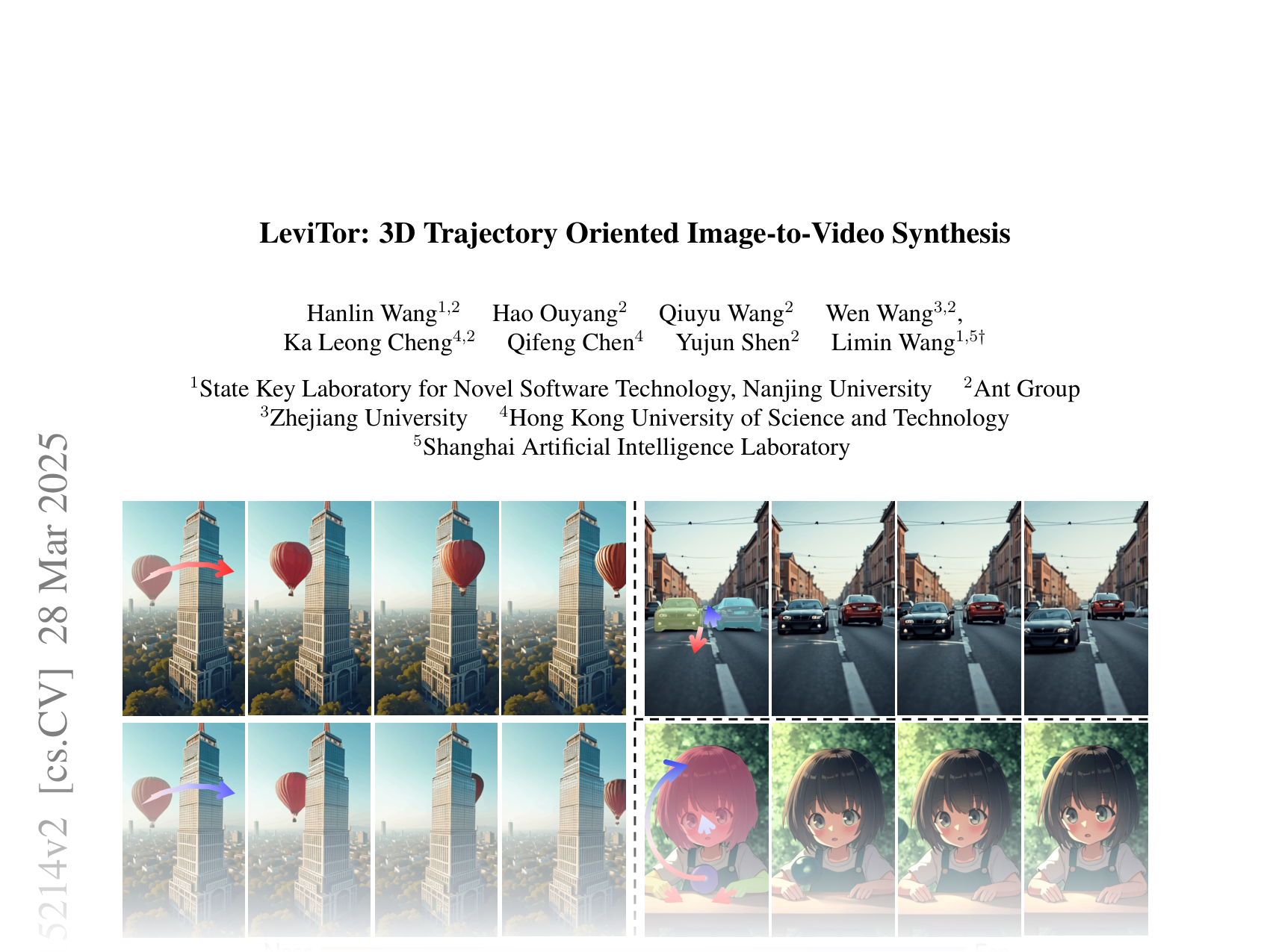 [LeviTor: 3D Trajectory Oriented Image-to-Video Synthesis 🔗](https://arxiv.org/abs/2412.15214)