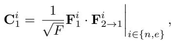 Equation for calculating the correlation cost volume.