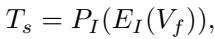Equation 3 showing the projection of image features to token space.