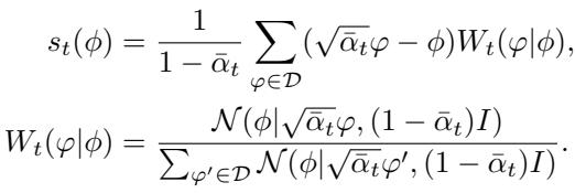 Equation for the ideal score function.