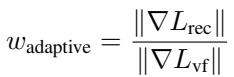 Equation 4: Adaptive Weighting