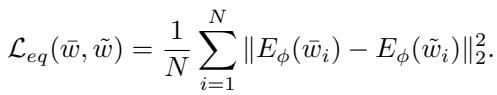 Equation for the equivariance regularization loss.
