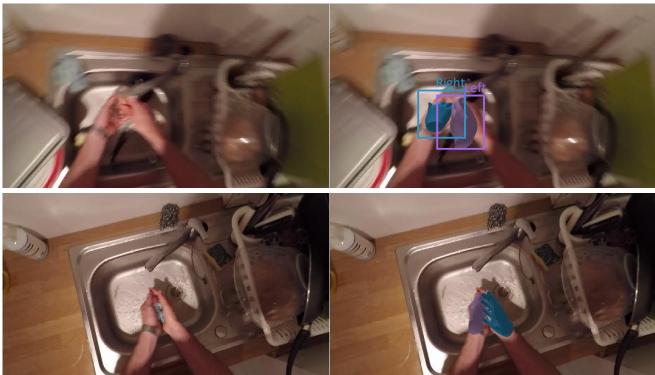 Figure 9. Failure cases caused by incorrect left/right hand detection labels.