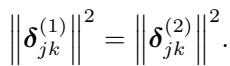 The distance preservation constraint: distances in view 1 must equal distances in view 2.