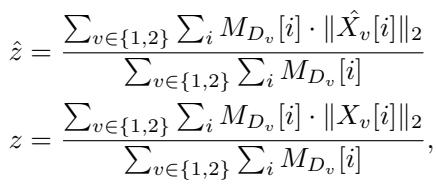 Equation calculating the scale factors z.