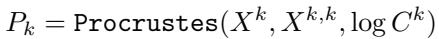 Equation 6: Procrustes Alignment