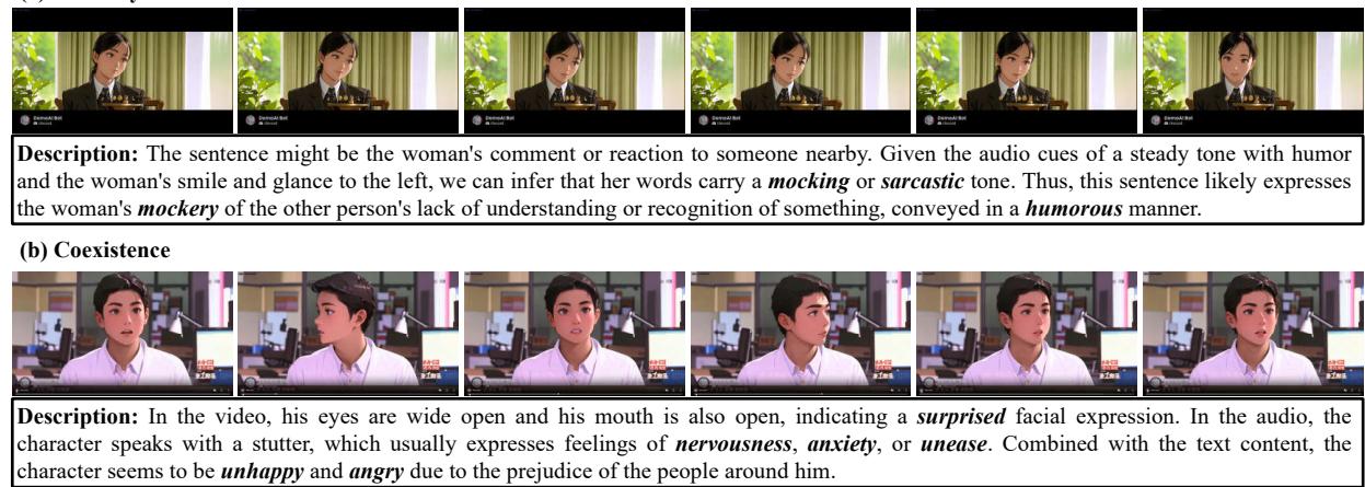 Emotion complexity analysis: Diversity and Coexistence.