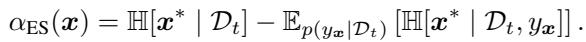 Equation for Entropy Search.