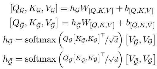 公式 7: 注意力机制方程，展示选中 Token 如何关注整个序列。