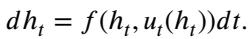 Equation showing the feedback control mechanism.