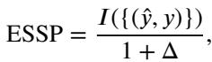 Equation for ESSP metric.