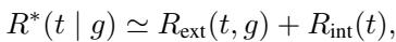 Equation showing Reward is the sum of Extrinsic and Intrinsic rewards.