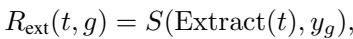 Equation for Extrinsic Reward based on task success.
