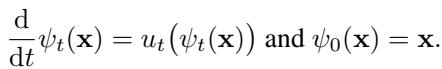 Equation 2: The ODE governing the flow.