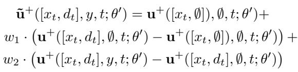 Equation showing the final linear combination for Inner-Guidance.