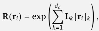 STRING Definition using Matrix Exponential
