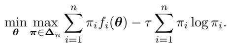 Equation for Distributionally Robust Optimization showing maximization.