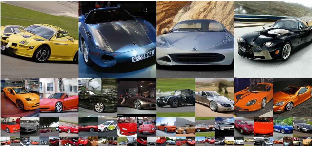 Figure 22. Generated Sports Cars.
