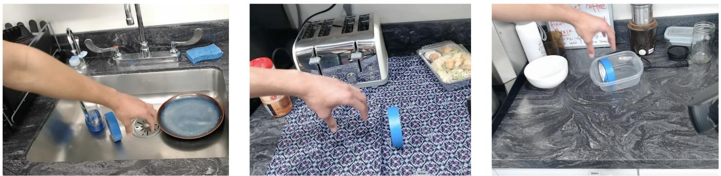 Example images of real-world environment data used for training.