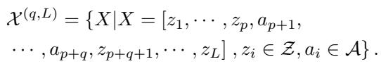Equation defining the sequence structure with keys and anchors.