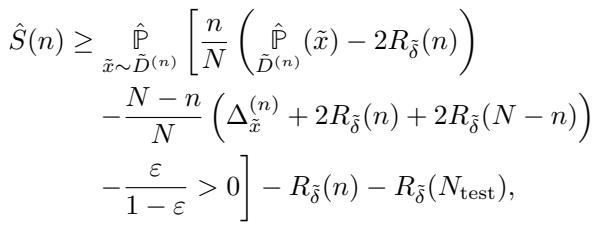 The lower bound inequality for signal planting success.