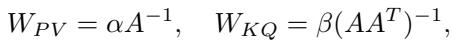 Structured weight equations.