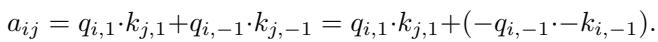 Equation for the equivariant attention mechanism.