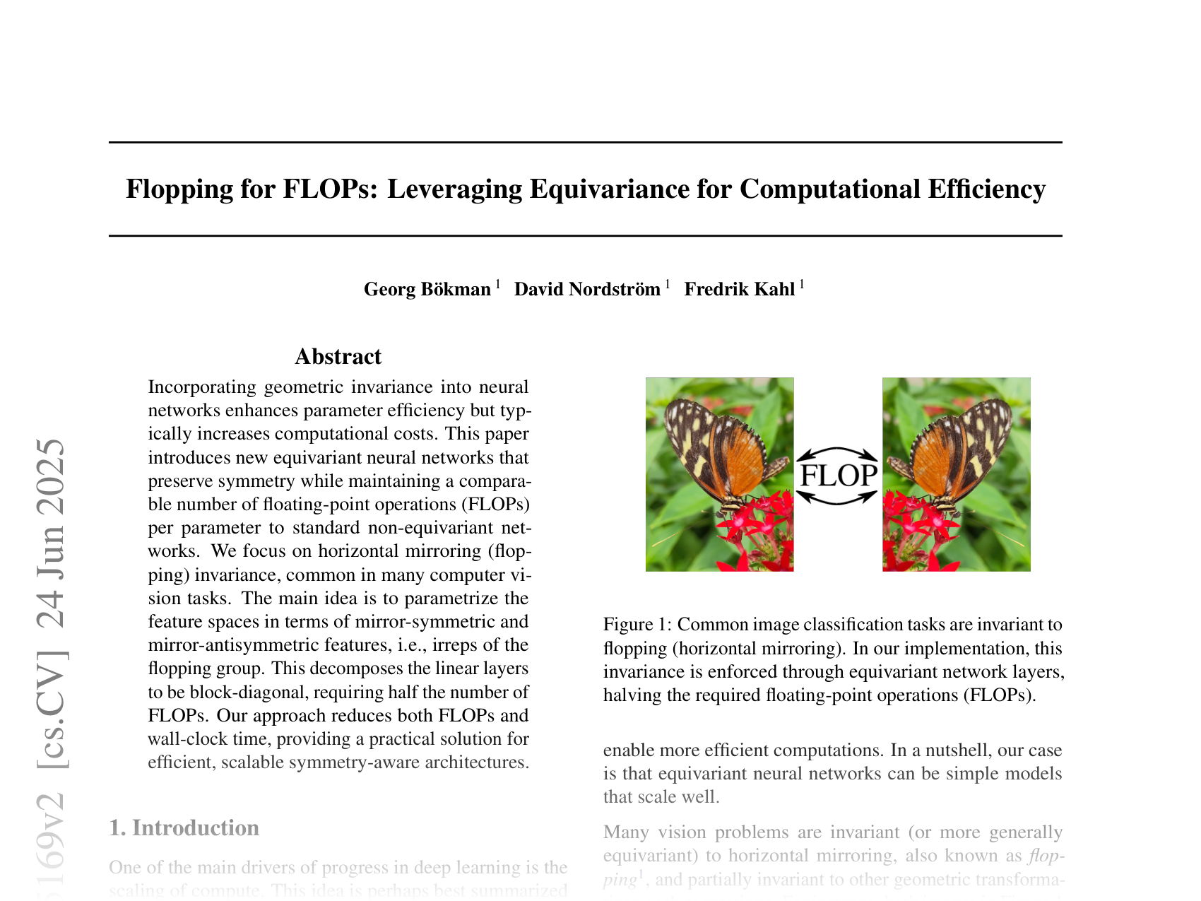 [Flopping for FLOPs: Leveraging Equivariance for Computational Efficiency 🔗](https://arxiv.org/abs/2502.05169)