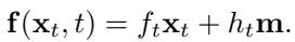 Linear SDE with control term.