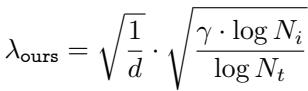 Ours lambda equation