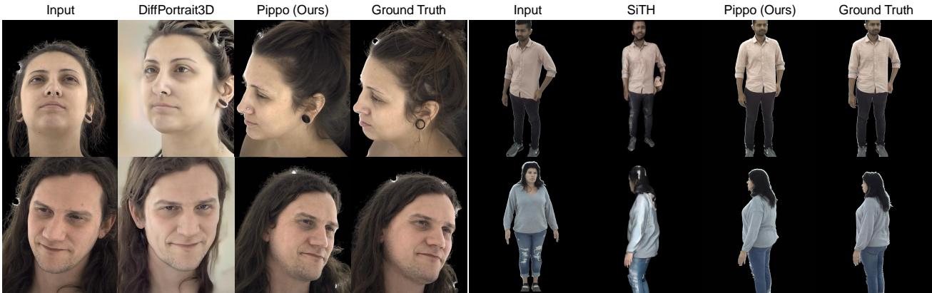 Visual comparison with state-of-the-art methods.
