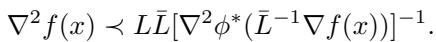 Matrix inequality condition for generalized smoothness.
