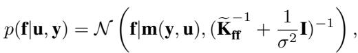 The exact conditional posterior distribution.