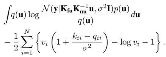 Full uncollapsed bound with v parameters.