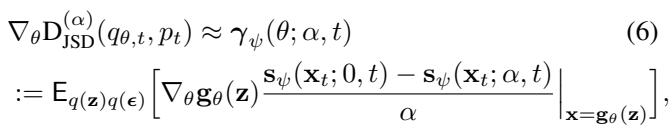 Generator gradient approximation