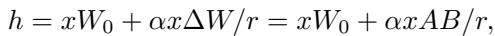 Equation 6: The standard LoRA update equation.