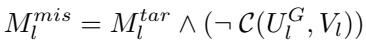 Equation for calculating the missing mask.