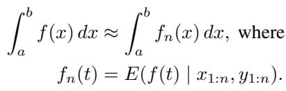 Bayesian Quadrature Integral